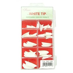 Stiletto Tips - White (100 Tray)